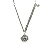 925 Silver Elephant Necklace Clavicle Chain Women