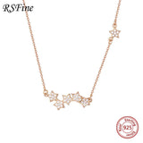 925 Silver 5 Star Necklace Women Singapore Fine Jewelry