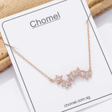925 Silver 5 Star Necklace Women Singapore Fine Jewelry