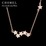 925 Silver 5 Star Necklace Women Singapore Fine Jewelry
