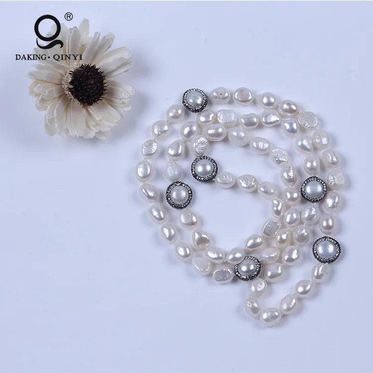 Baroque Shape Freshwater Pearl Necklace for Women