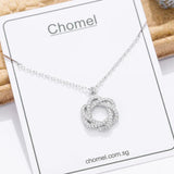 925 Silver Camellia Necklace Pendant For Women