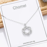 925 Silver Camellia Necklace Pendant For Women