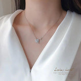 S925 Sterling Silver Planet Necklace with Star Clavicle Chain