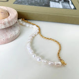 925 Silver Freshwater Pearl Necklace Choker