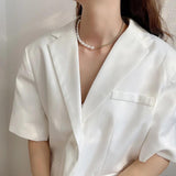 925 Silver Freshwater Pearl Necklace Choker