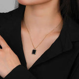 925 Silver Monogram Necklace Retro Hip Hop Pendant
