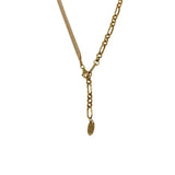 925 Silver Retro Stitching Chain Necklace Female Jewelry