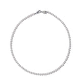 925 Silver Freshwater Pearl Bead Necklace Choker