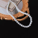 Pearl Necklace Collarbone Chain Short Choker Neck Chain Women's Summer