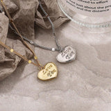 S925 Sterling Silver LOVE YOU Necklace Pendant Jewelry