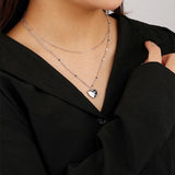 S925 Sterling Silver LOVE YOU Necklace Pendant Jewelry
