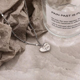 S925 Sterling Silver LOVE YOU Necklace Pendant Jewelry