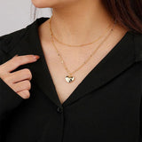 S925 Sterling Silver LOVE YOU Necklace Pendant Jewelry