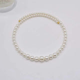 Natural Baroque 8-9mm Shell Pearl Necklace AAA+