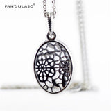 Daisy Lace Necklace 925 Sterling Silver Jewelry For Women