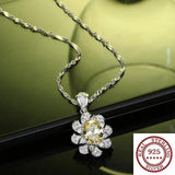 Sweet Ruby Pendant Necklace S925 Sterling Silver Jewelry