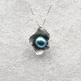 Shell Pearl Necklace Pendant 9.5-10mm 925 Sterling Silver Fashion Jewelry