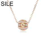 Citrine Amethyst Gem Stone Pendant Necklace 925 Sterling Silver Chain