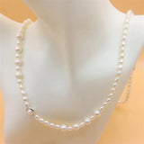 ZFSILVER 925 Silver Freshwater Heart Ball Necklace for Women