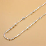 ZFSILVER 925 Silver Freshwater Heart Ball Necklace for Women