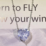 Classic Heart Necklace with Zircon Gift