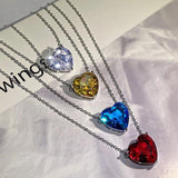 Classic Heart Necklace with Zircon Gift