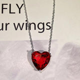 Classic Heart Necklace with Zircon Gift