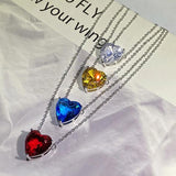 Classic Heart Necklace with Zircon Gift