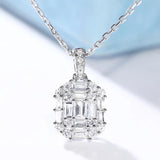 Women Necklace Rectangle Necklace Female Collar Chain Jewelry