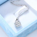Women Necklace Rectangle Necklace Female Collar Chain Jewelry