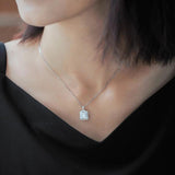 Women Necklace Rectangle Necklace Female Collar Chain Jewelry