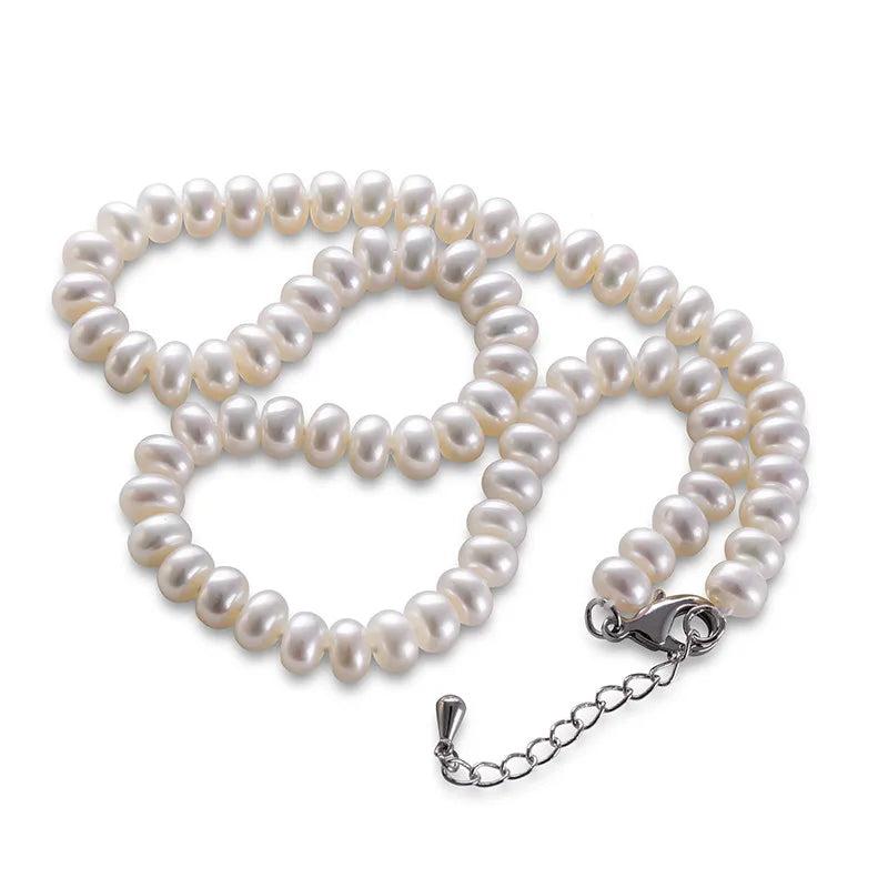 Freshwater Pearl Necklace 8-9mm Beads Jewelry 40cm/45cm/50cm