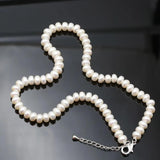 Freshwater Pearl Necklace 8-9mm Beads Jewelry 40cm/45cm/50cm