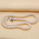 Freshwater Pearl Necklace 8-9mm Beads Jewelry 40cm/45cm/50cm