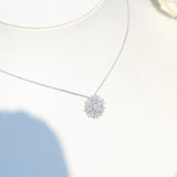 Zircon Snow Flower Necklace for Women
