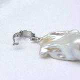 Baroque Pearl Pendant Leather Necklace for Women