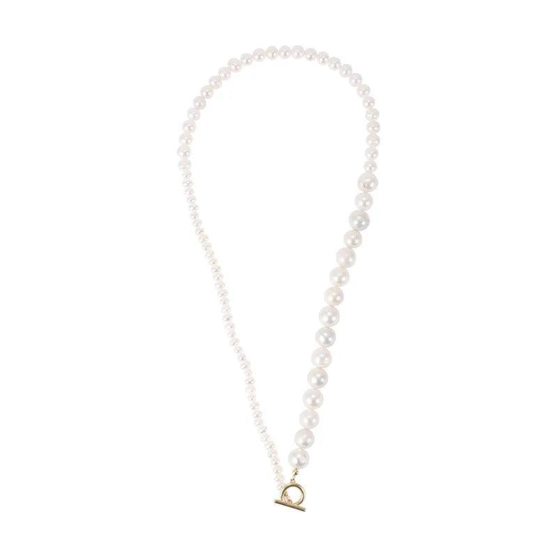 Baroque Pearl Necklace Sterling Silver 925 Gift For Women Party