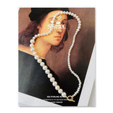 Baroque Pearl Necklace Sterling Silver 925 Gift For Women Party