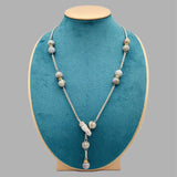 10mm Gray Labradorite Necklace with Magnetic Clasp