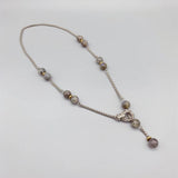 10mm Gray Labradorite Necklace with Magnetic Clasp