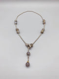 10mm Gray Labradorite Necklace with Magnetic Clasp