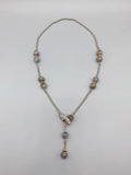 10mm Gray Labradorite Necklace with Magnetic Clasp