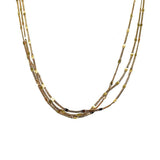 S925 Silver Multi-layer Chain Choker Necklace Jewelry