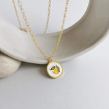 925 Silver Mango Pendant Necklace Minimalist Fruit Jewelry