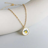 925 Silver Mango Pendant Necklace Minimalist Fruit Jewelry