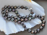 10mm Round Freshwater Pearl Necklace Magnetic Clasp
