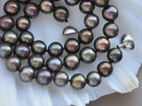 10mm Round Freshwater Pearl Necklace Magnetic Clasp
