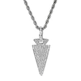 Hip Hop Radish Pendant Silver Color Chain Necklace
