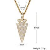 Hip Hop Radish Pendant Silver Color Chain Necklace
